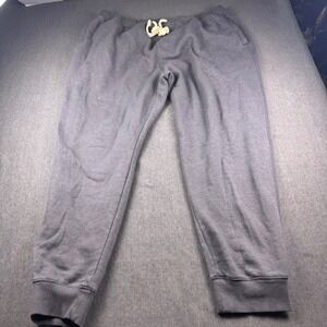 Members Mark Newport Jogger XXL Charcoal Sky Gray Fleece‎ Sweatpants Mens